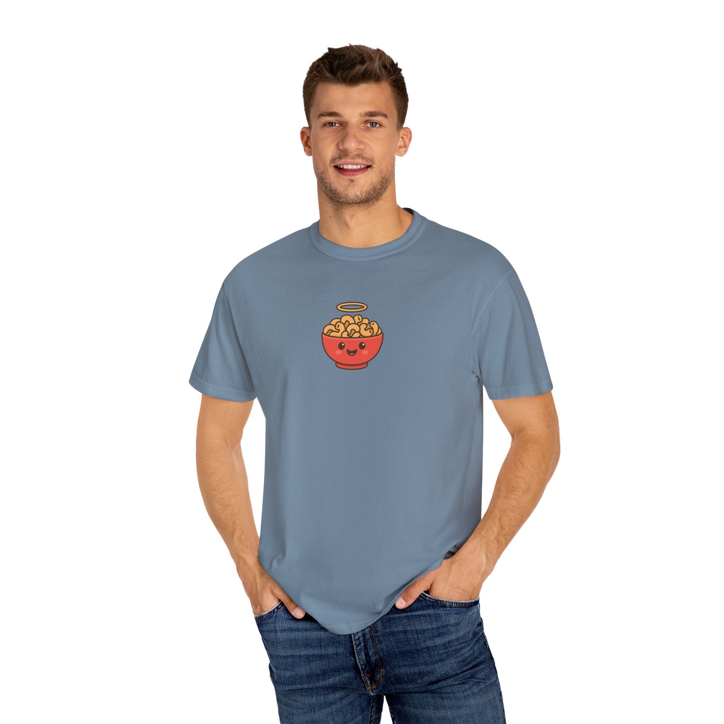Holy Macaroni T-Shirt | Funny Pasta Pun Tee | Cute Cartoon Mac and Cheese Shirt | Food Humor Graphic Tee