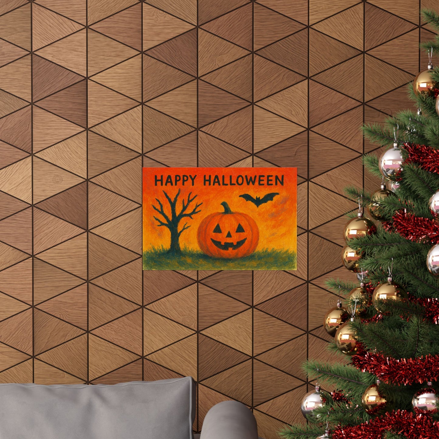 Happy Halloween Pumpkin & Bats Poster – Spooky Wall Art, Print or  Digital Download, Autumn Home Decor, Halloween Decorative Art