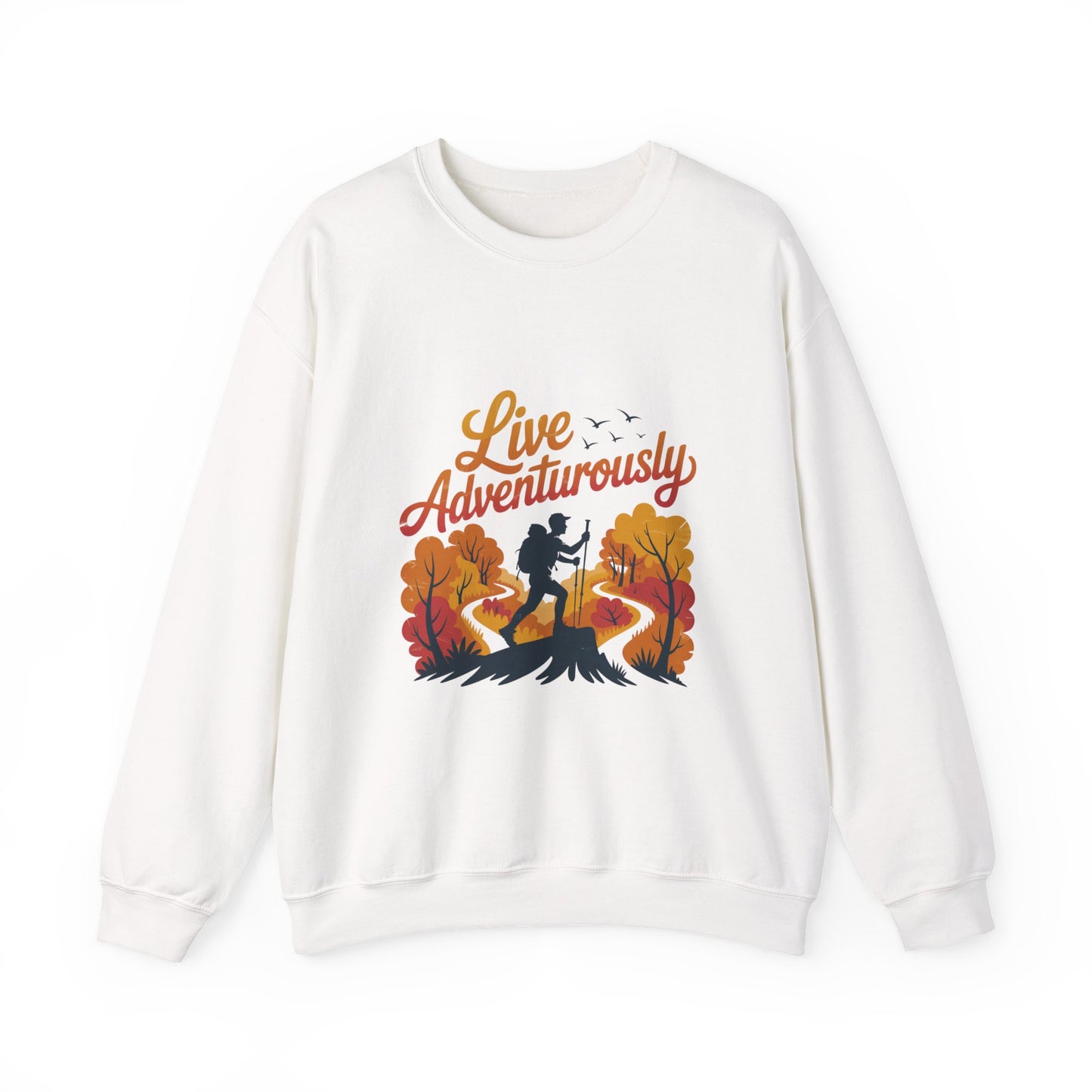 Adventure Crewneck Sweatshirt for Fall Outdoors Enthusiasts