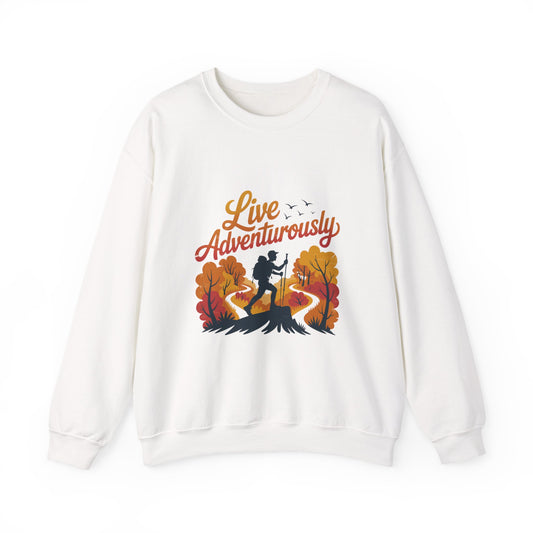 Adventure Crewneck Sweatshirt for Fall Outdoors Enthusiasts