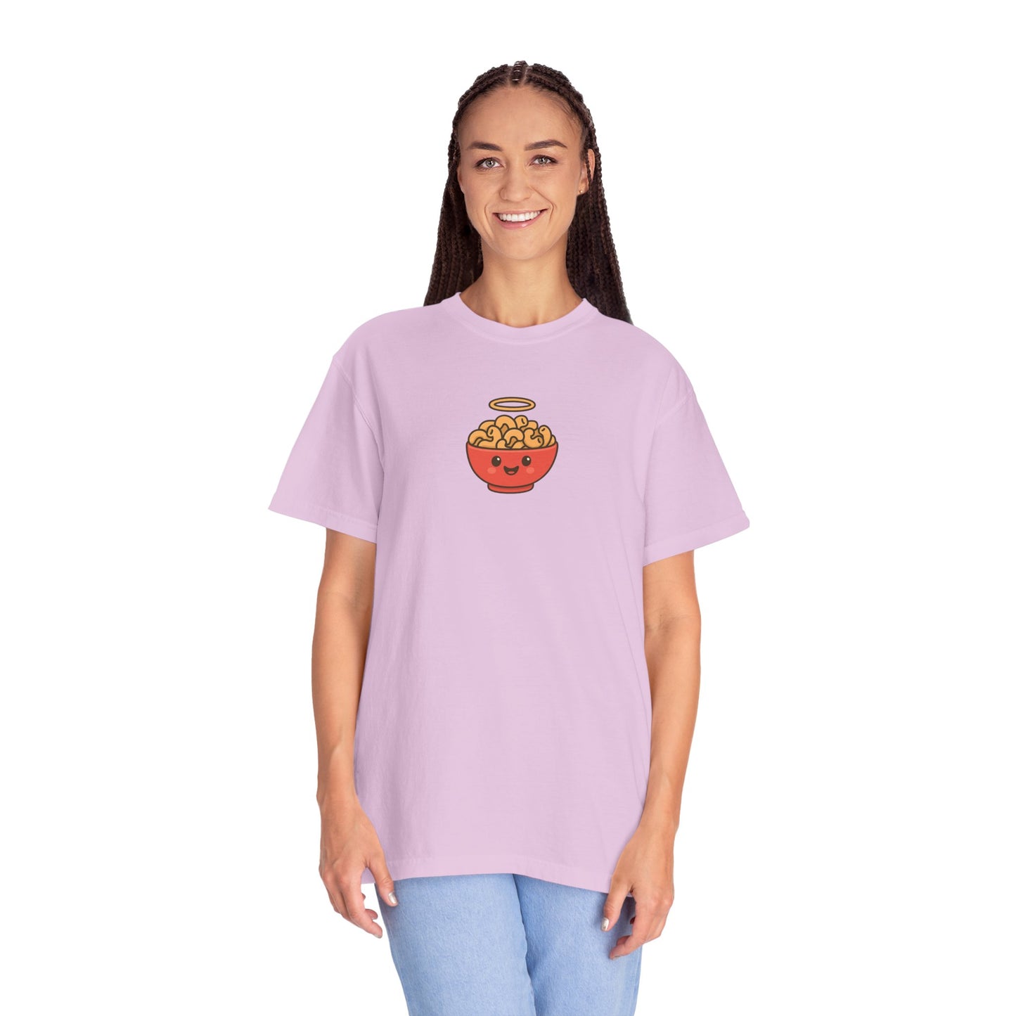 Holy Macaroni T-Shirt | Funny Pasta Pun Tee | Cute Cartoon Mac and Cheese Shirt | Food Humor Graphic Tee