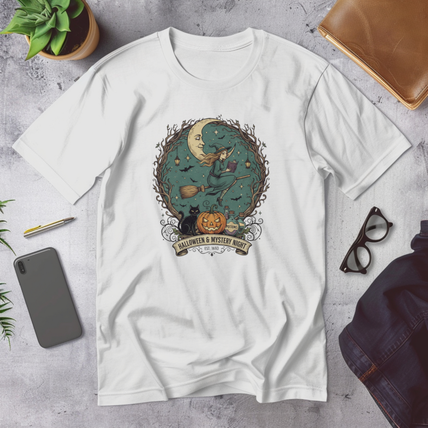 Halloween & Mystery Night | Vintage, Gothic Halloween T-Shirt
